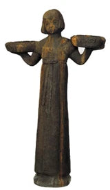 Statuary - Large Garden Girl - Bird Feeder