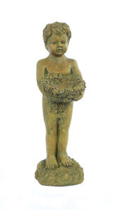 Statuary - Boy Birdfeeder