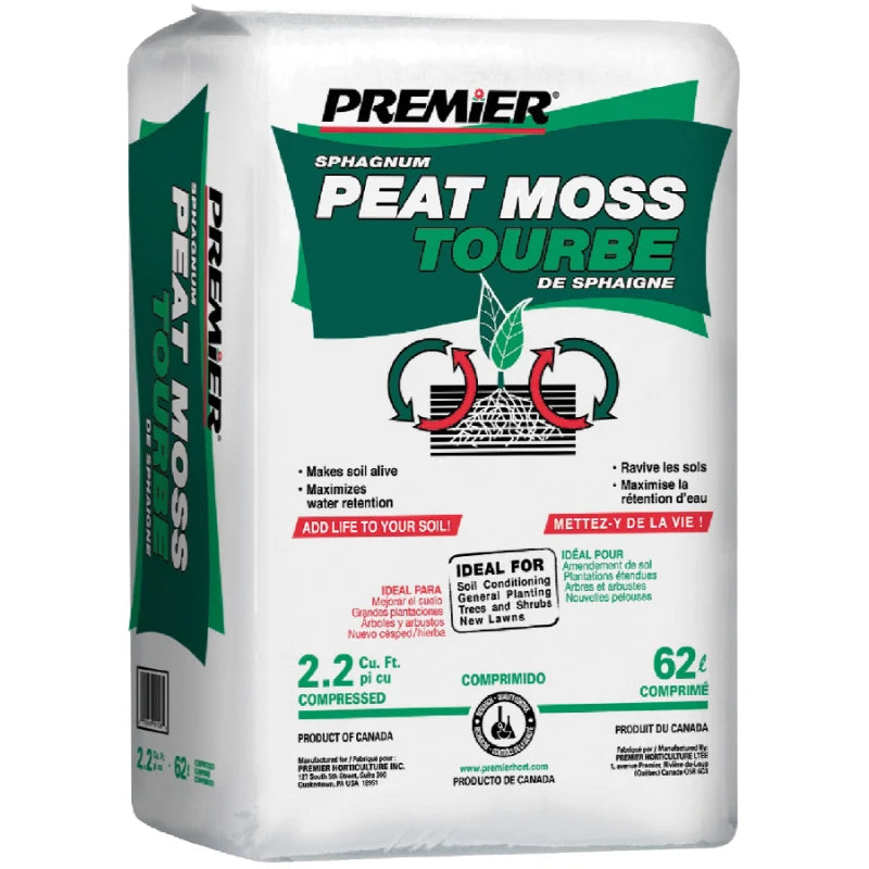 Peat Moss - Premier - 2 CuFt